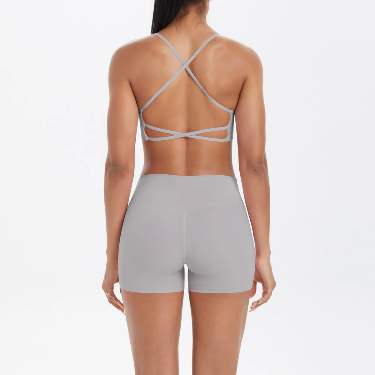 2PCS Yoga Clothes Halter Top Set