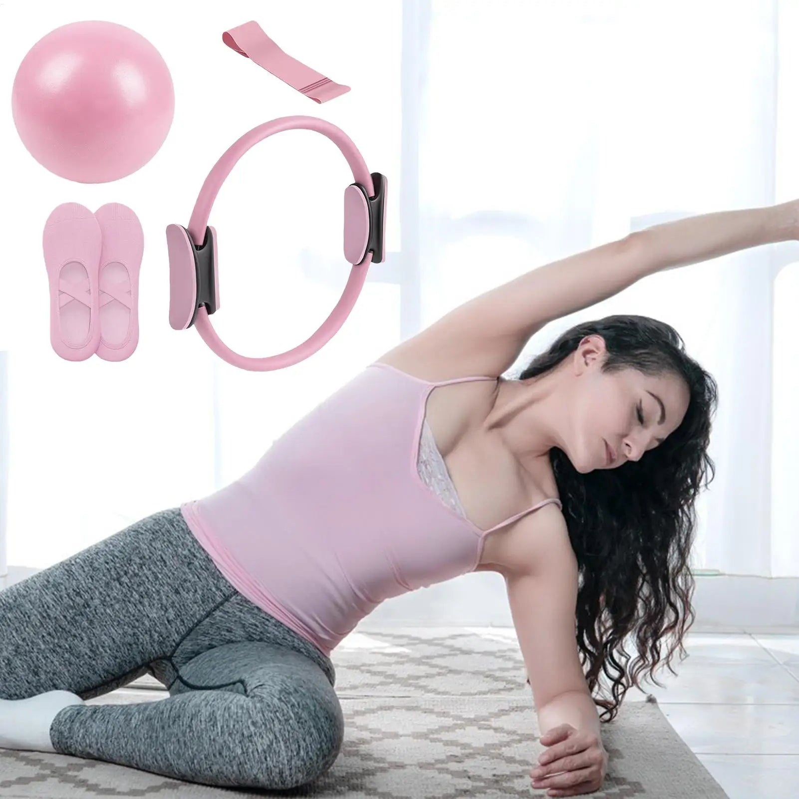 Pilates Ball and Ring Set