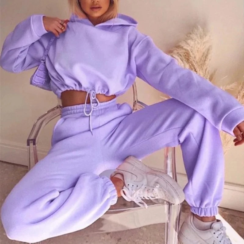 Long-Sleeve Sports Casual Suit Two-Piece Set