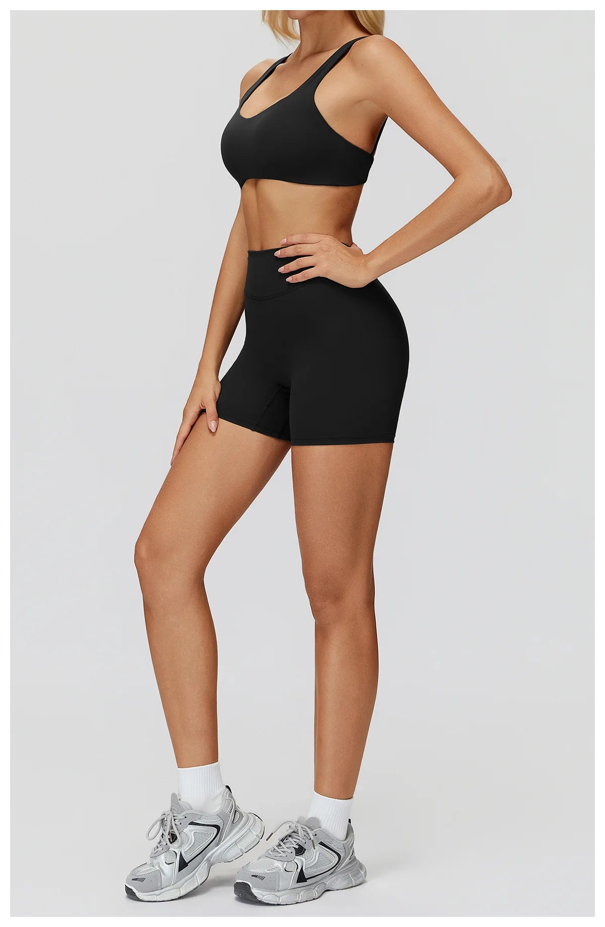 2PCS Yoga Set Women Quick Dry Gym Clothes