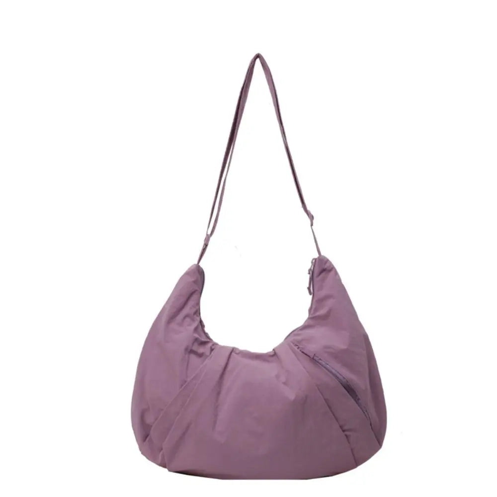 Korean-Style Nylon Underarm Dumpling Bag