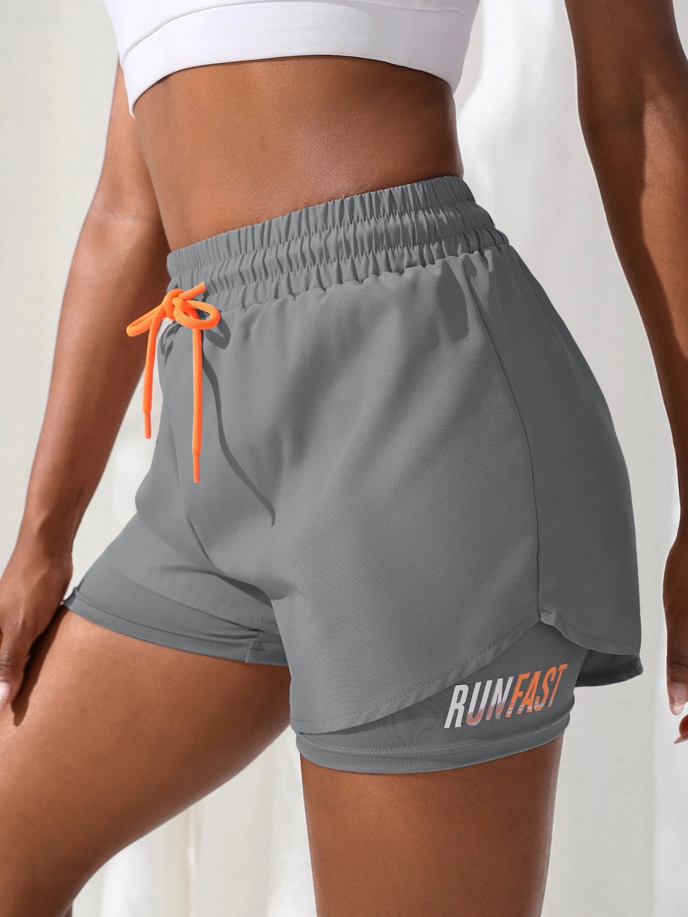 Women's High Rise Yoga Shorts with Elastic Proximity Control