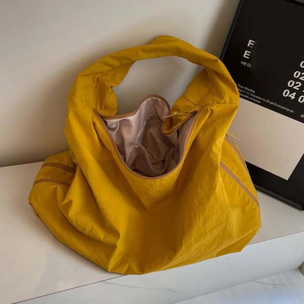 Casual Nylon Multi-Pocket Japanese-Style Tote