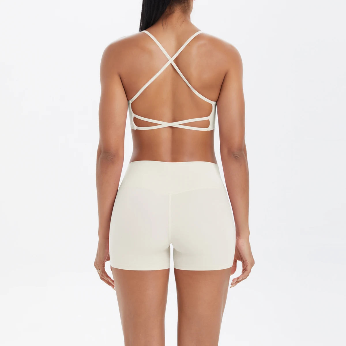 2PCS Yoga Clothes Halter Top Set