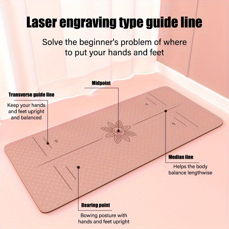 TPE Non-Slip Yoga Pilates Training Mat