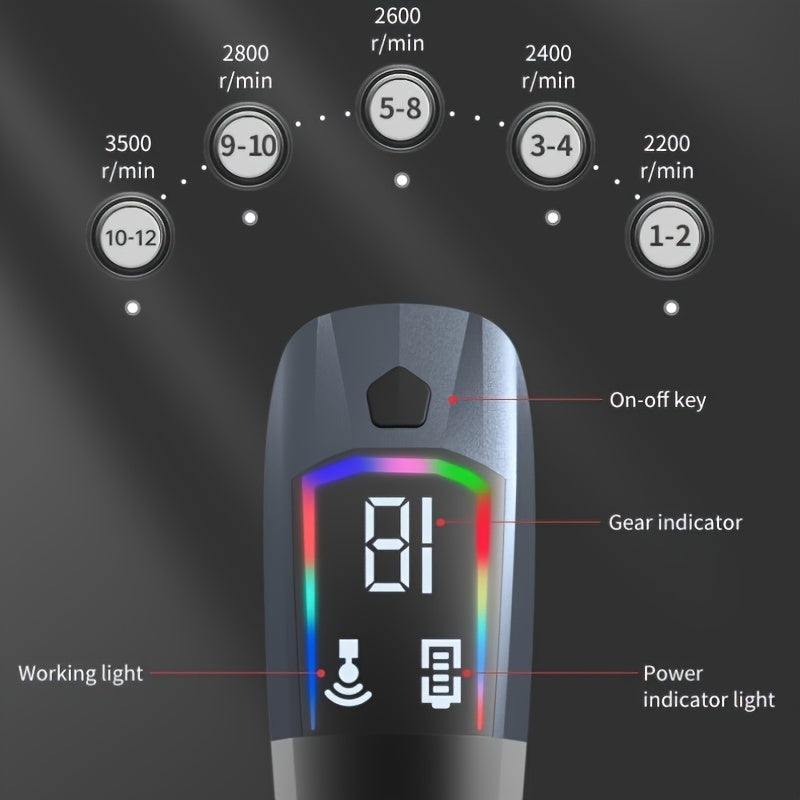 Split Stretch Fascia Gun Multi-Functional Detachable Handle Body Massager