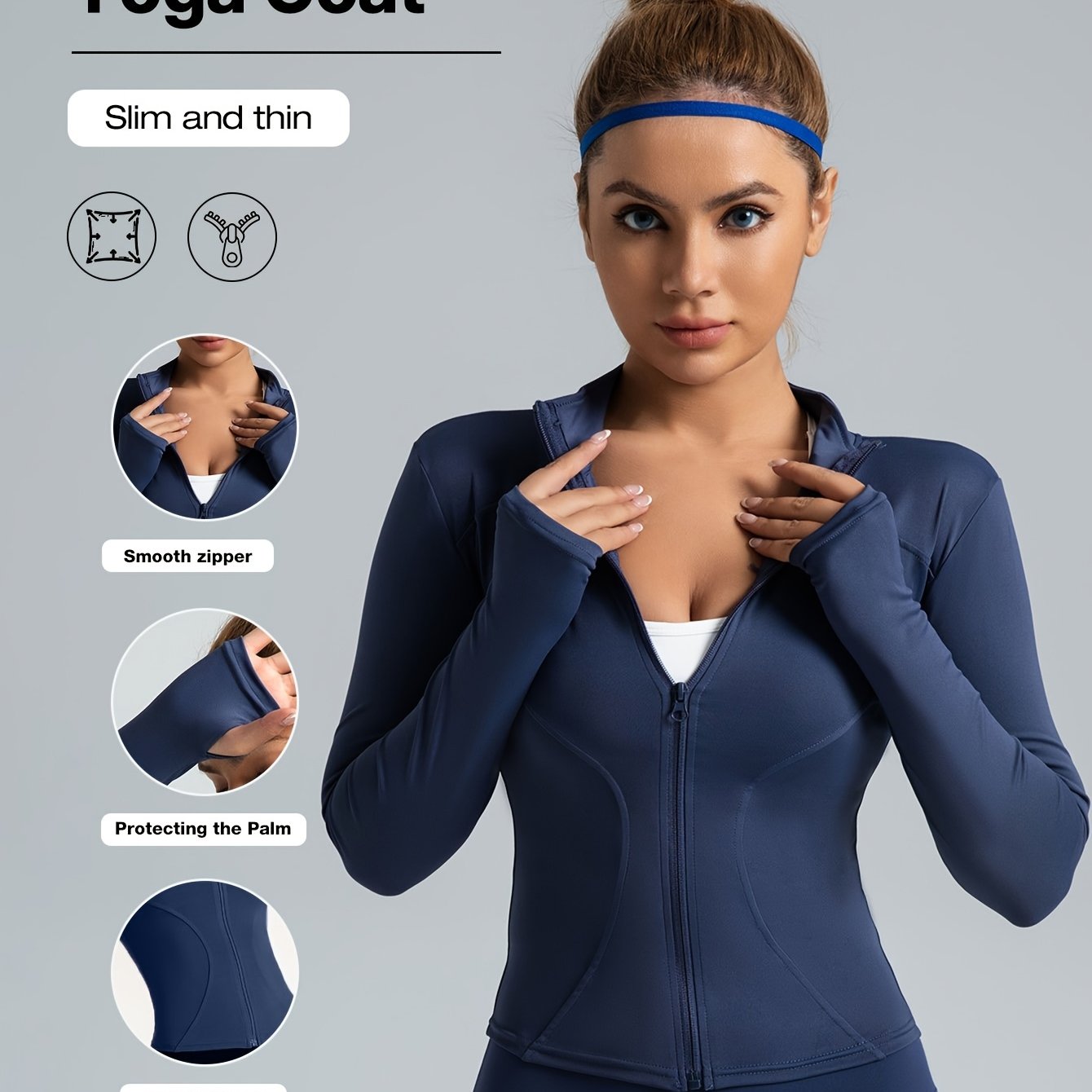 Women's High-Stretch Quick-Dry Yoga Jacket