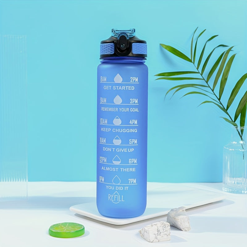 1000ml/33.81oz Simple Large Capacity Plastic Water Bottle