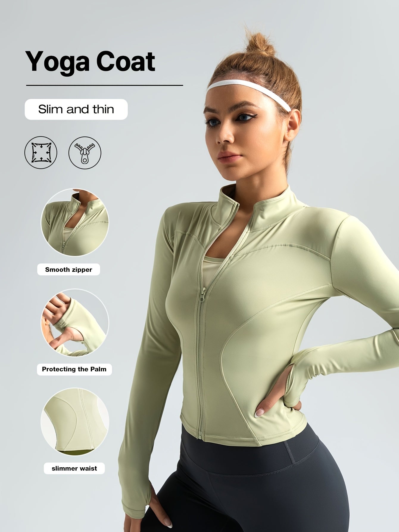 Women's High-Stretch Quick-Dry Yoga Jacket